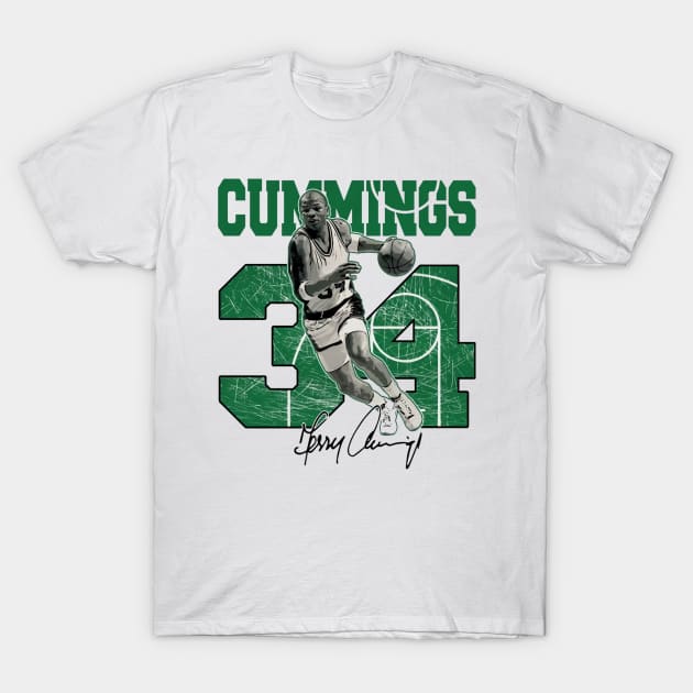 Terry Cummings Milwaukee Throwback T-Shirt by Buya_Hamkac